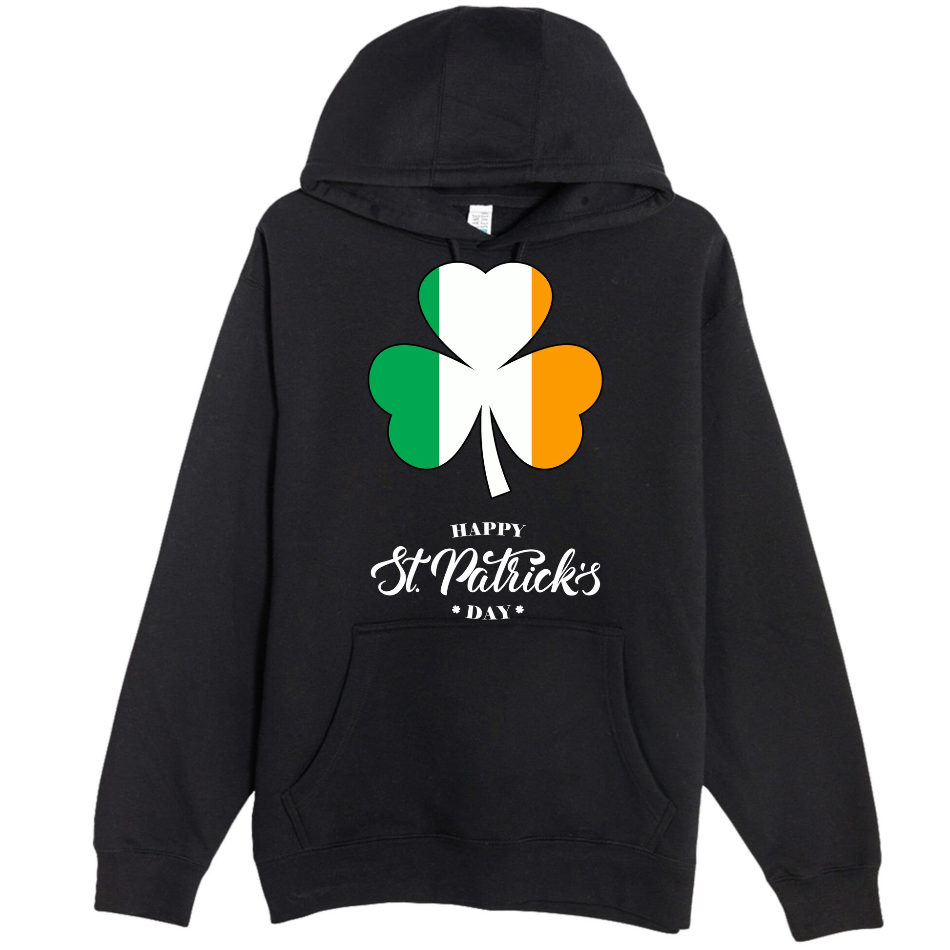 St. Patrick Day Irish Clover Flag Premium Pullover Hoodie