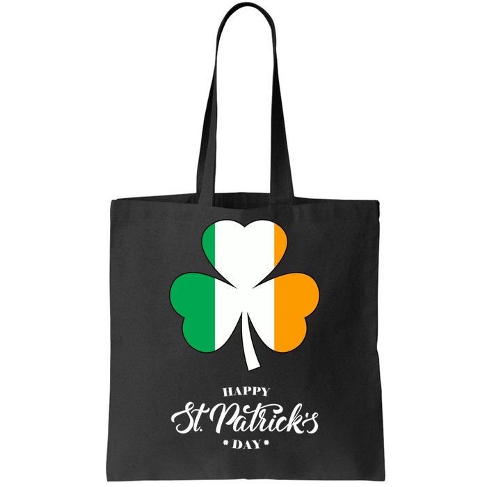 St. Patrick Day Irish Clover Flag Tote Bag