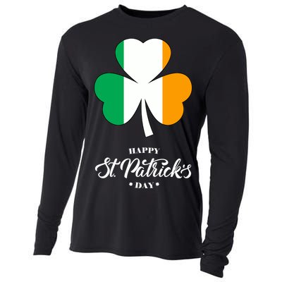 St. Patrick Day Irish Clover Flag Cooling Performance Long Sleeve Crew