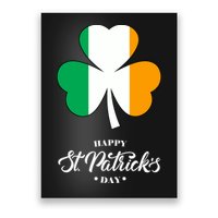St. Patrick Day Irish Clover Flag Poster