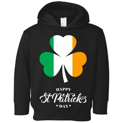 St. Patrick Day Irish Clover Flag Toddler Hoodie