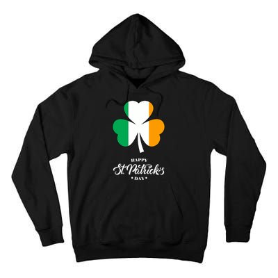 St. Patrick Day Irish Clover Flag Tall Hoodie