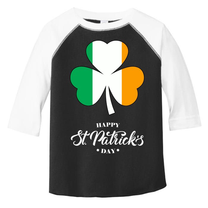 St. Patrick Day Irish Clover Flag Toddler Fine Jersey T-Shirt