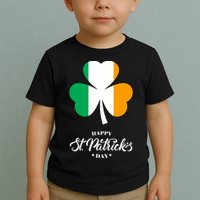 St. Patrick Day Irish Clover Flag Toddler T-Shirt
