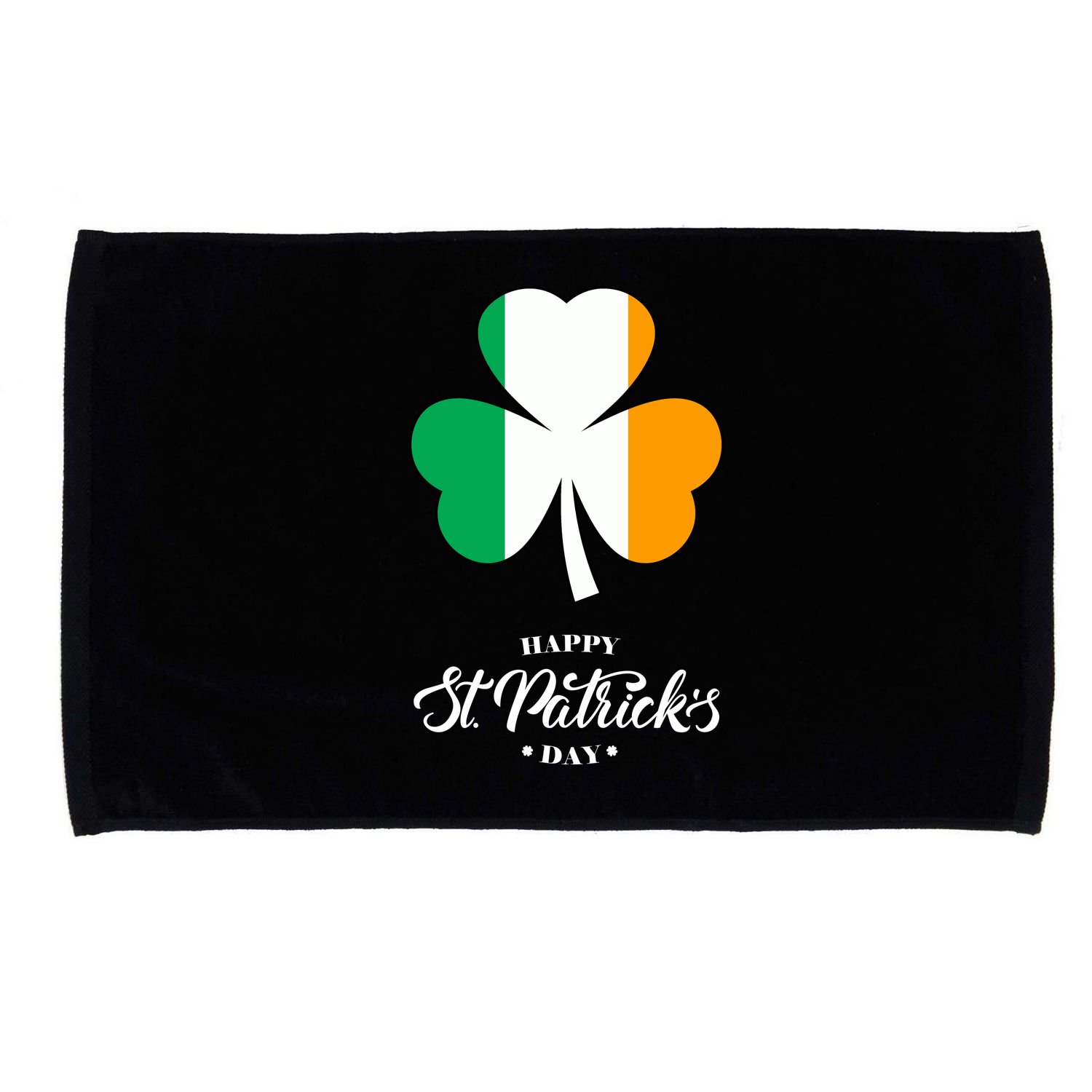 St. Patrick Day Irish Clover Flag Microfiber Hand Towel