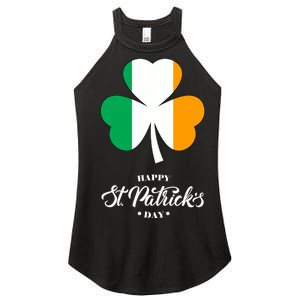 St. Patrick Day Irish Clover Flag Women's Perfect Tri Rocker Tank