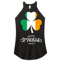 St. Patrick Day Irish Clover Flag Women's Perfect Tri Rocker Tank