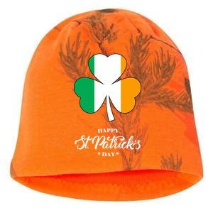 St. Patrick Day Irish Clover Flag Kati - Camo Knit Beanie