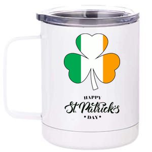 St. Patrick Day Irish Clover Flag 12 oz Stainless Steel Tumbler Cup