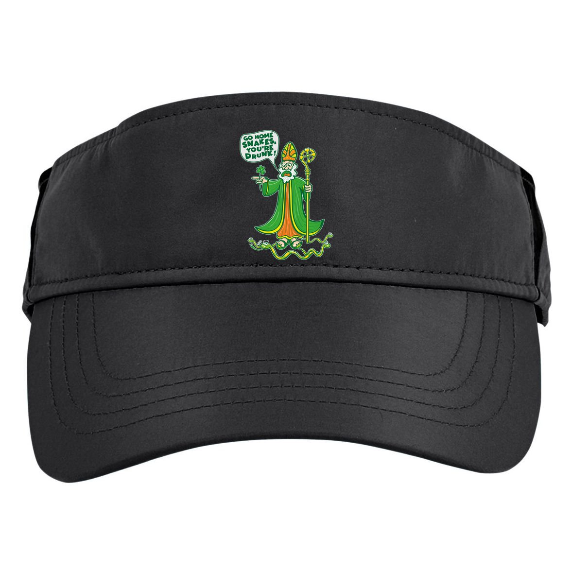 St. Patrick Go Home Snakes You're Drunk Adult Drive Performance Visor