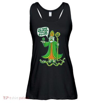 St. Patrick Go Home Snakes You're Drunk Ladies Essential Flowy Tank