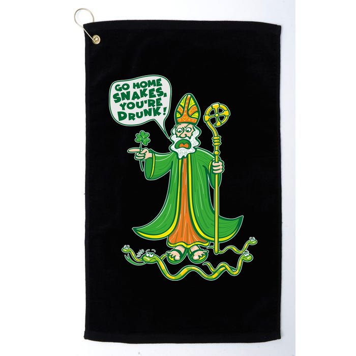 St. Patrick Go Home Snakes You're Drunk Golf Towel