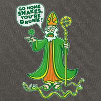 St. Patrick Go Home Snakes You're Drunk Cotton Canvas Backpack