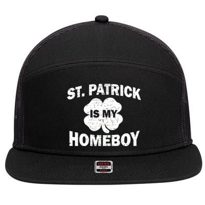 St. Patrick Is My Homeboy 7 Panel Mesh Trucker Snapback Hat