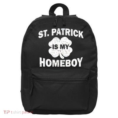 St. Patrick Is My Homeboy 16 in Basic Backpack
