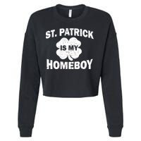 St. Patrick Is My Homeboy Cropped Pullover Crew