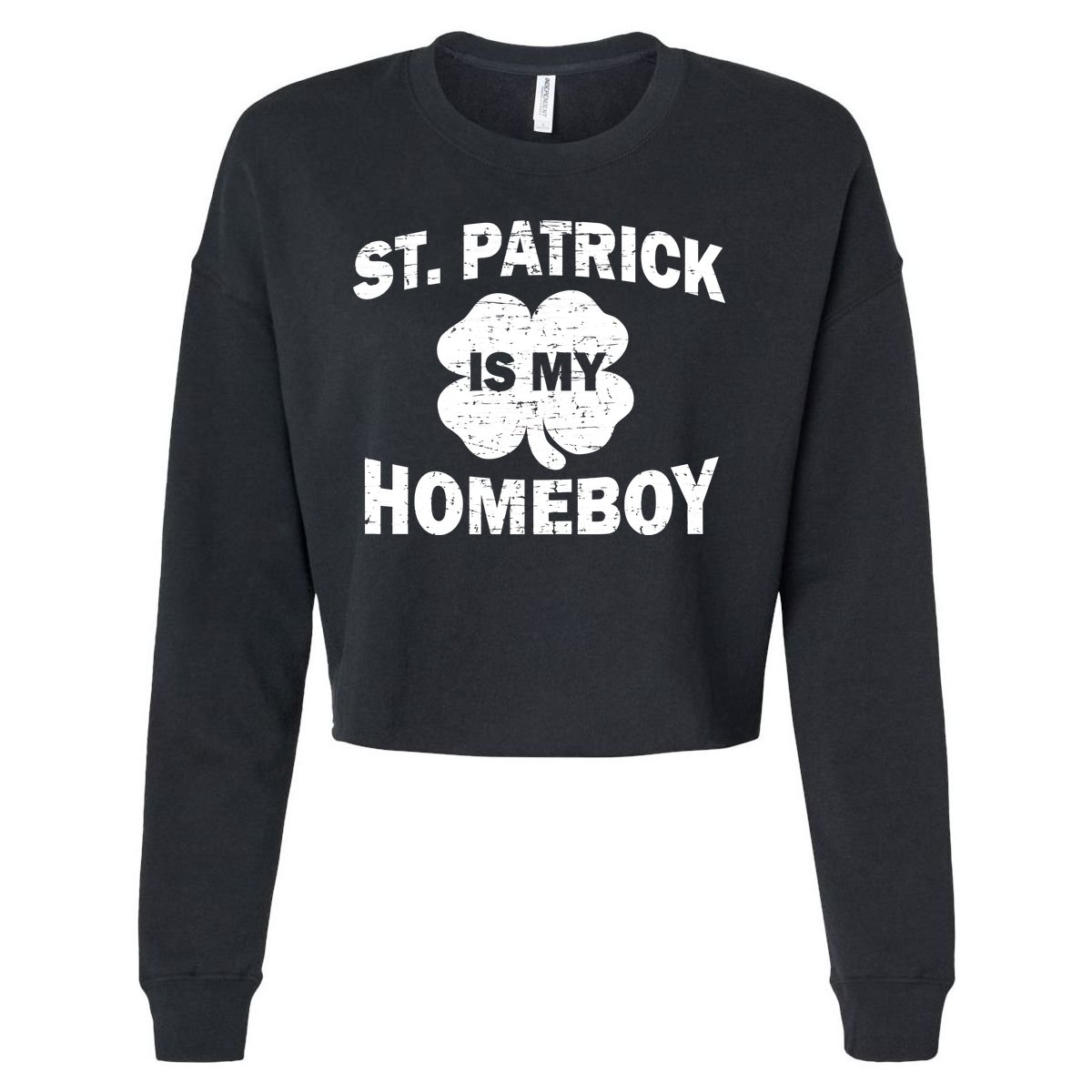 St. Patrick Is My Homeboy Cropped Pullover Crew