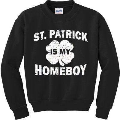 St. Patrick Is My Homeboy Kids Sweatshirt