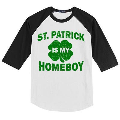 St. Patrick Is My Homeboy Kids Colorblock Raglan Jersey