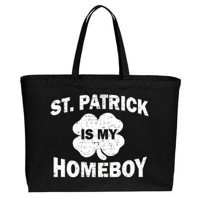 St. Patrick Is My Homeboy Cotton Canvas Jumbo Tote