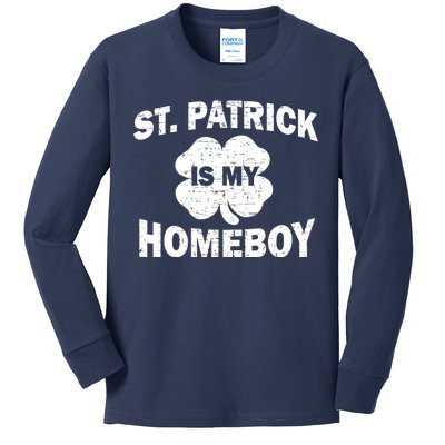 St. Patrick Is My Homeboy Kids Long Sleeve Shirt