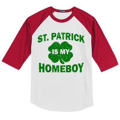 St. Patrick Is My Homeboy Kids Colorblock Raglan Jersey