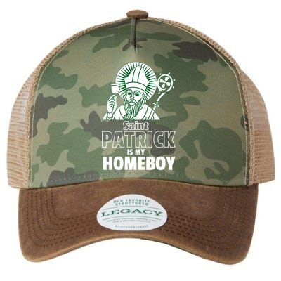 St. Patrick Is My Homeboy Funny Irish Legacy Tie Dye Trucker Hat