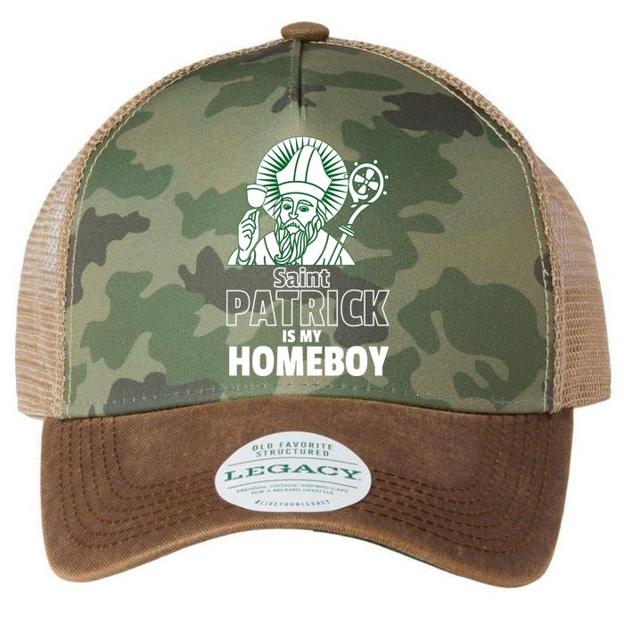 St. Patrick Is My Homeboy Funny Irish Legacy Tie Dye Trucker Hat