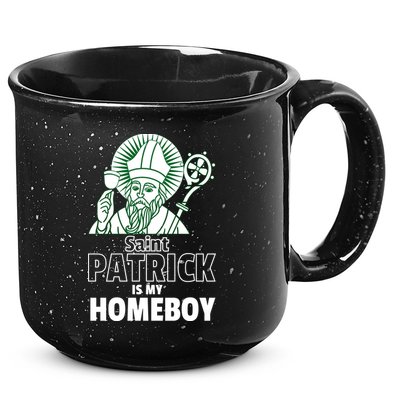 St. Patrick Is My Homeboy Funny Irish 15oz Campfire Ceramic Mug