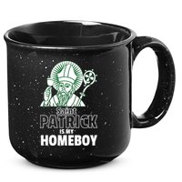 St. Patrick Is My Homeboy Funny Irish 15oz Campfire Ceramic Mug