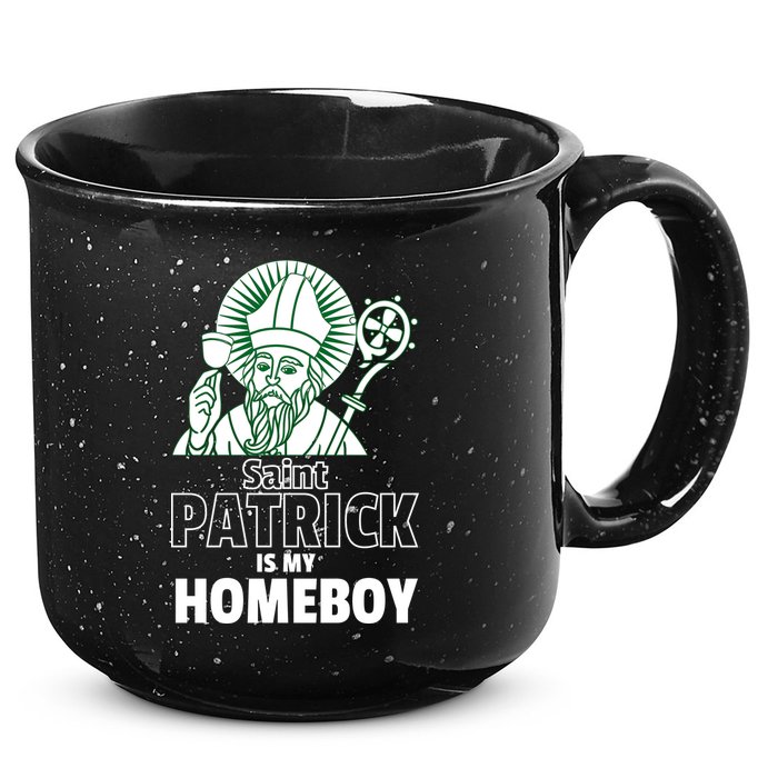 St. Patrick Is My Homeboy Funny Irish 15oz Campfire Ceramic Mug