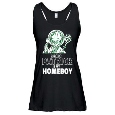 St. Patrick Is My Homeboy Funny Irish Ladies Essential Flowy Tank