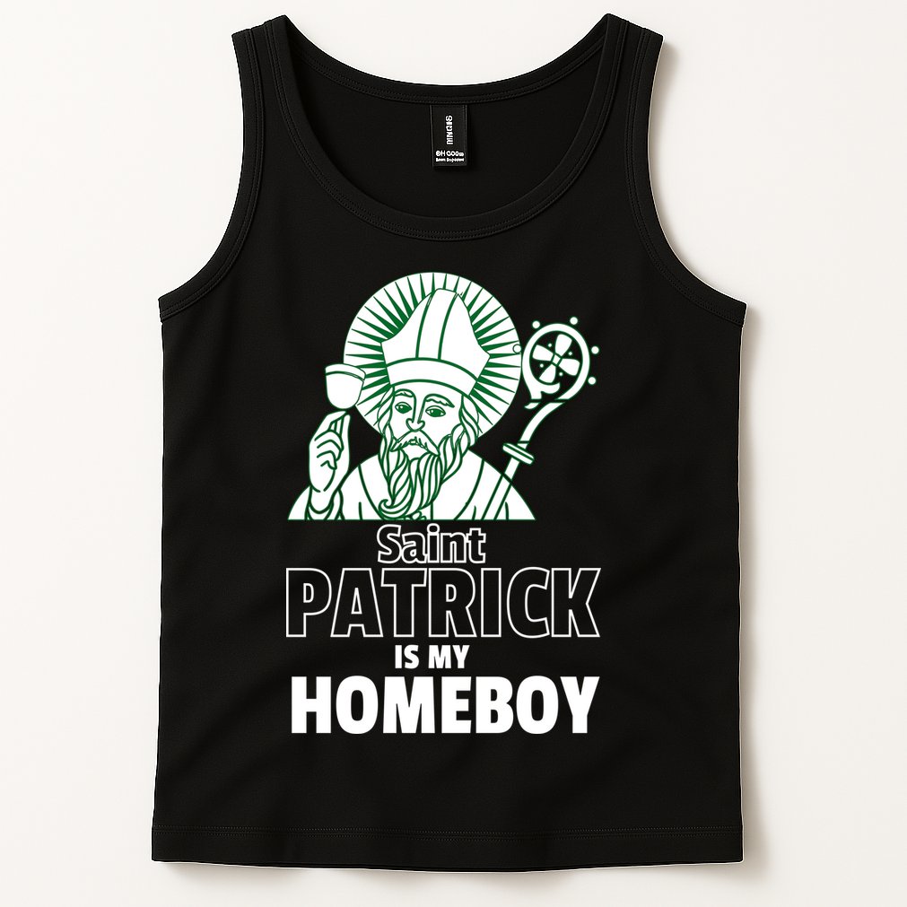 St. Patrick Is My Homeboy Funny Irish Tank Top