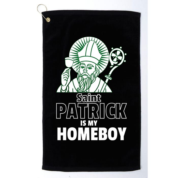 St. Patrick Is My Homeboy Funny Irish Golf Towel