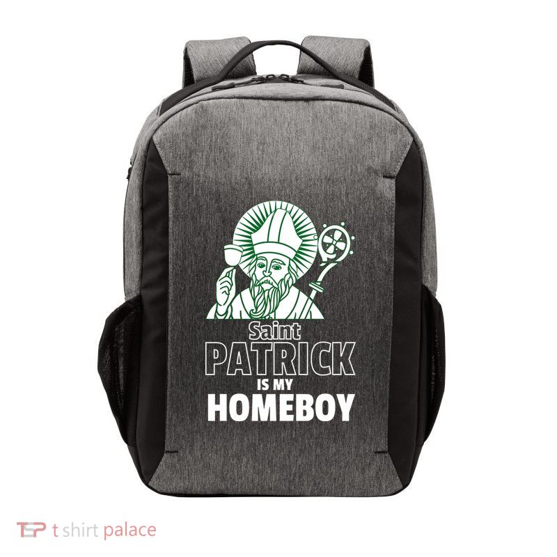 St. Patrick Is My Homeboy Funny Irish Vector Backpack