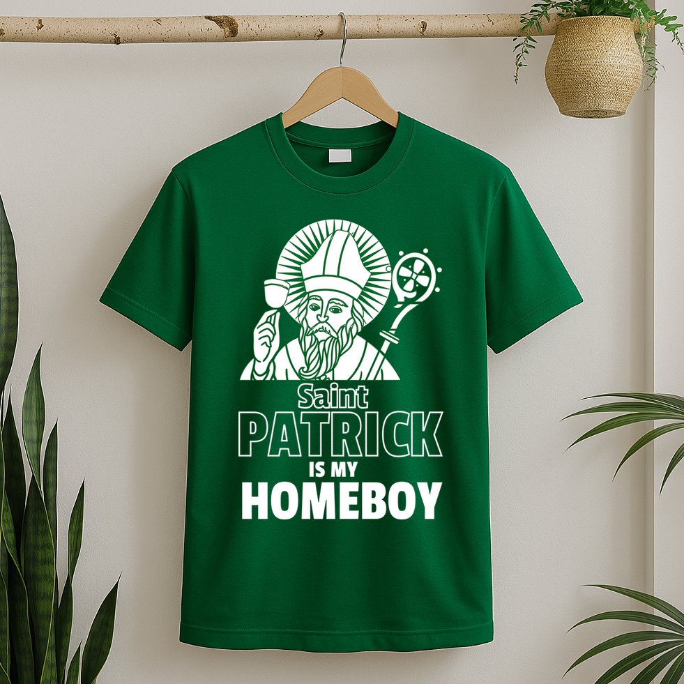 St. Patrick Is My Homeboy Funny Irish T-Shirt