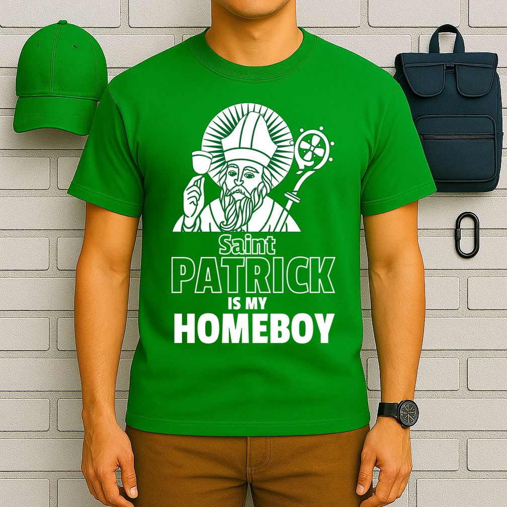 St. Patrick Is My Homeboy Funny Irish T-Shirt