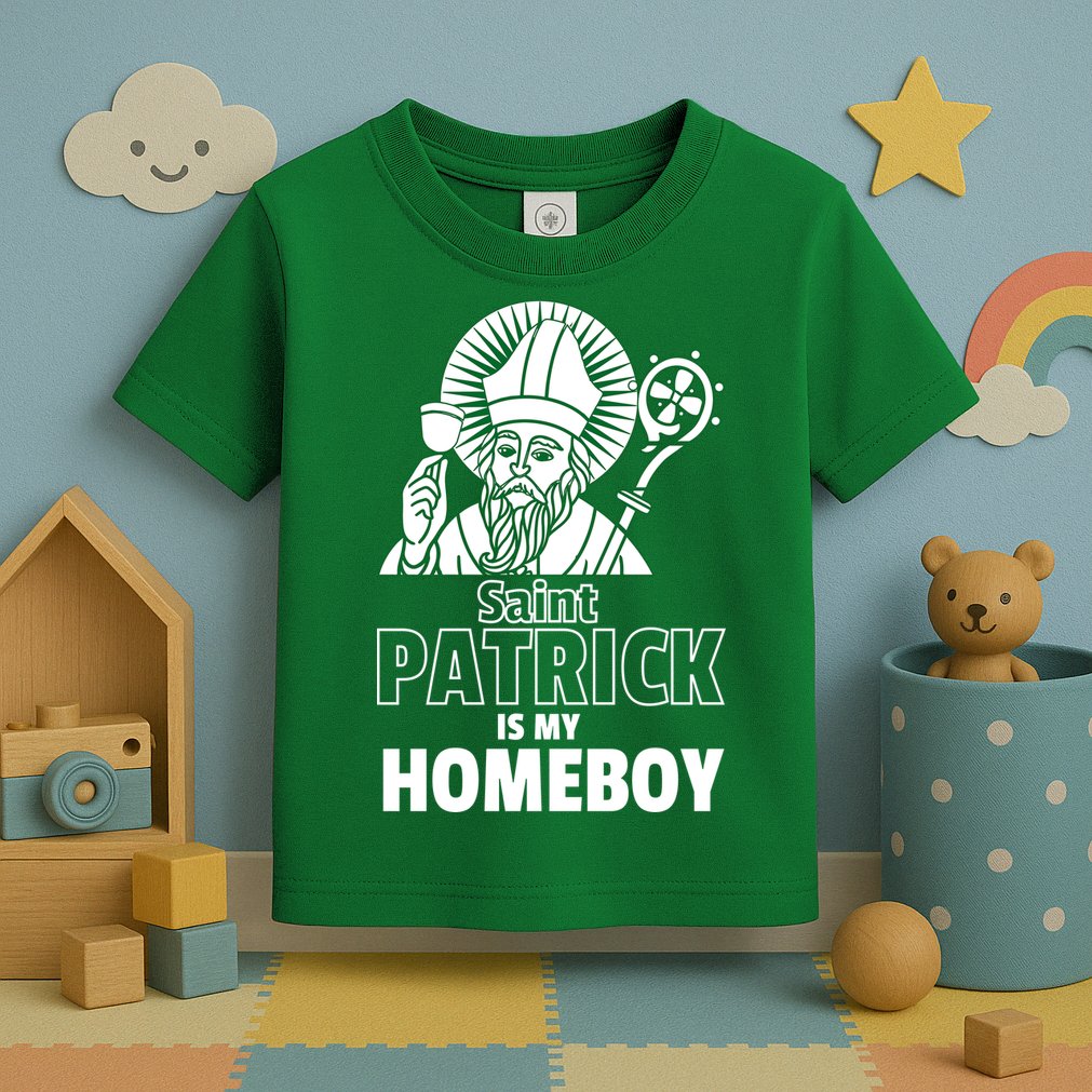 St. Patrick Is My Homeboy Funny Irish Toddler T-Shirt
