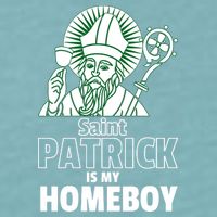 St. Patrick Is My Homeboy Funny Irish Sueded Cloud Jersey T-Shirt