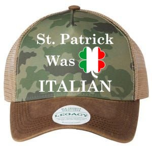 St. Patrick Was Italian Funny St Patricks Day Legacy Tie Dye Trucker Hat