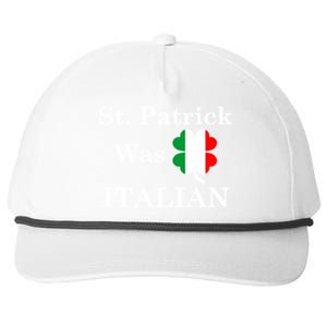 St. Patrick Was Italian Funny St Patricks Day Snapback Five-Panel Rope Hat