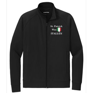 St. Patrick Was Italian Funny St Patricks Day Stretch Full-Zip Cadet Jacket