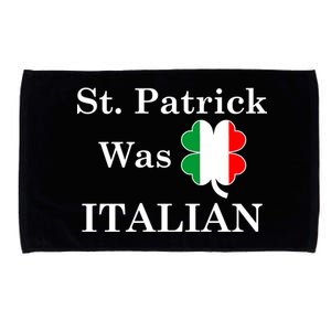 St. Patrick Was Italian Funny St Patricks Day Microfiber Hand Towel