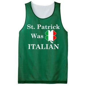 St. Patrick Was Italian Funny St Patricks Day Mesh Reversible Basketball Jersey Tank