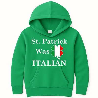 St. Patrick Was Italian Funny St Patricks Day Kids Hoodie
