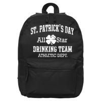 St. Patrick's Day All Star Drinking Team 16 in Basic Backpack