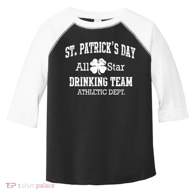 St. Patrick's Day All Star Drinking Team Toddler Fine Jersey T-Shirt