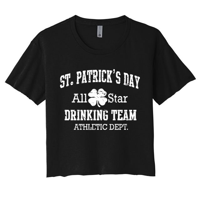 St. Patrick's Day All Star Drinking Team Crop Top