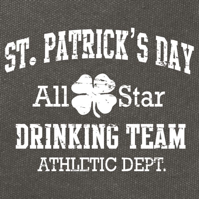 St. Patrick's Day All Star Drinking Team Cotton Canvas Backpack