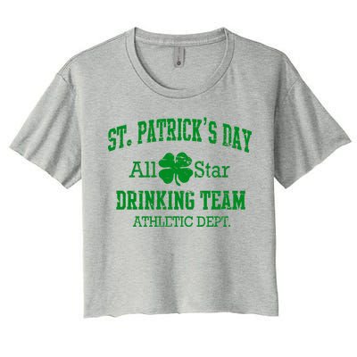 St. Patrick's Day All Star Drinking Team Women's Crop Top Tee